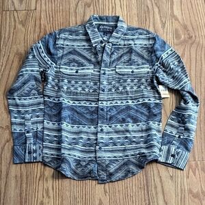 American Rag jacquard southwestern style button-down shirt, size small